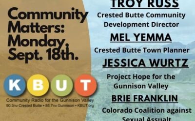 Community Matters: Monday, September 18.