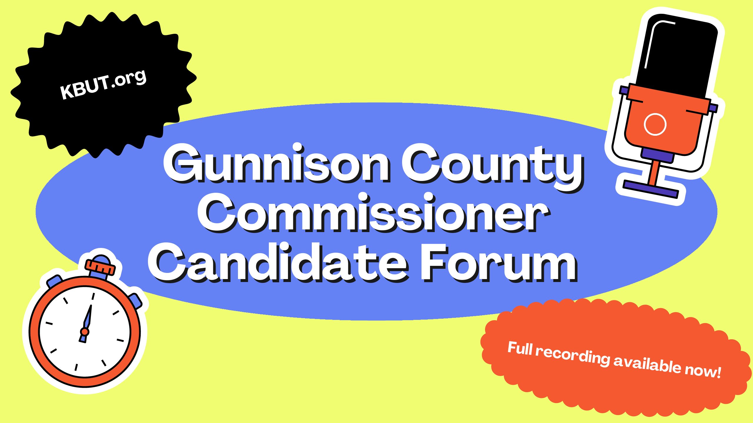 Miss last nights Gunnison County Commissioner Candidate Forum? You can listen to the full recording here!